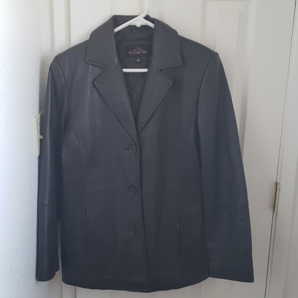 Women's FS Limited black leather jacket